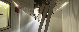Roof leaks and structural damage